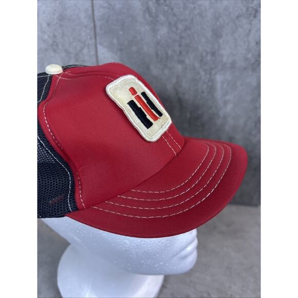 VTG International Harvester Mesh Back Kids Hat Snap Back Red Patch - Picture 3 of 11